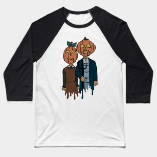 Pumpkin Gothic Baseball T-Shirt